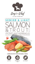 Dog’s Chef  SALMON & TROUT WITH SWEET POTATO AND ASPARAGUS Senior & Light