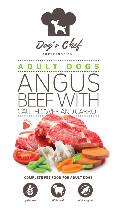 Dog’s Chef ANGUS BEEF WITH CAULIFLOWER &  CARROT