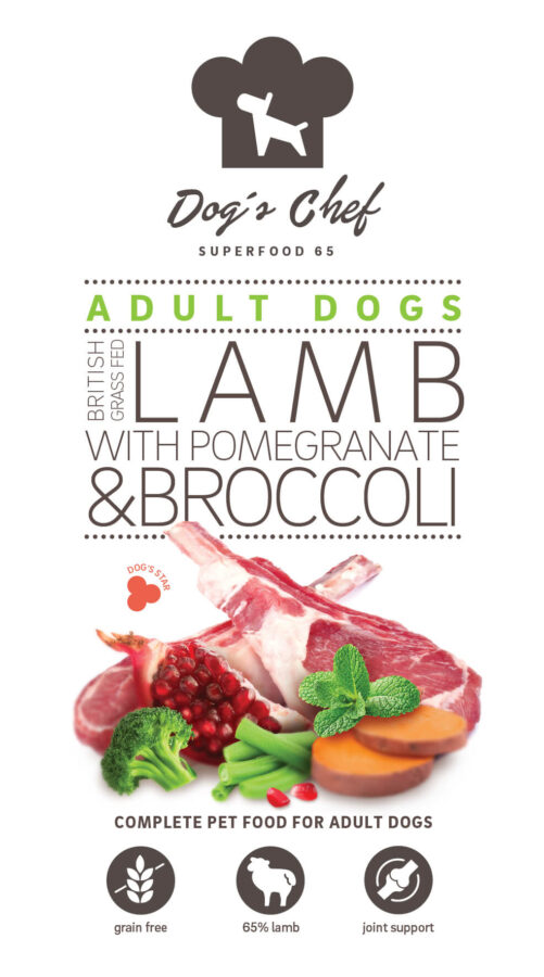Dog’s Chef  GRASS FED LAMB WITH POMEGRANATE & BROCCOLI